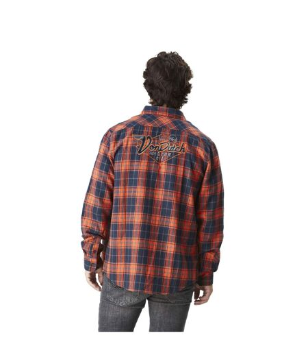 Chemise homme en flanelle à carreaux avec broderie dans le dos Tyler Vondutch