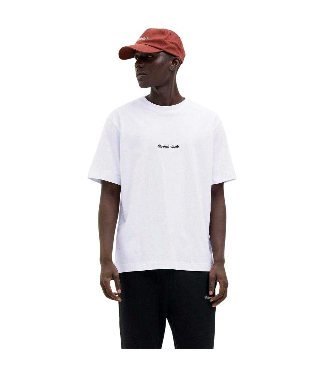 T-shirt Norrebro Homme Blanc Vif Jack And Jones-4