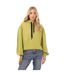 Sweat À Capuche Manches Bouffantes Femme Vert Mousse Levis-2