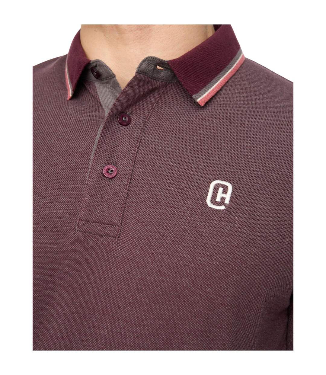 Polo Mettormoore Homme Pourpre Crosshatch-4