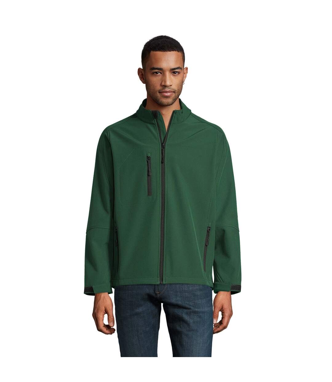 Veste Softshell Relax Homme Vert Bouteille SOLS-2