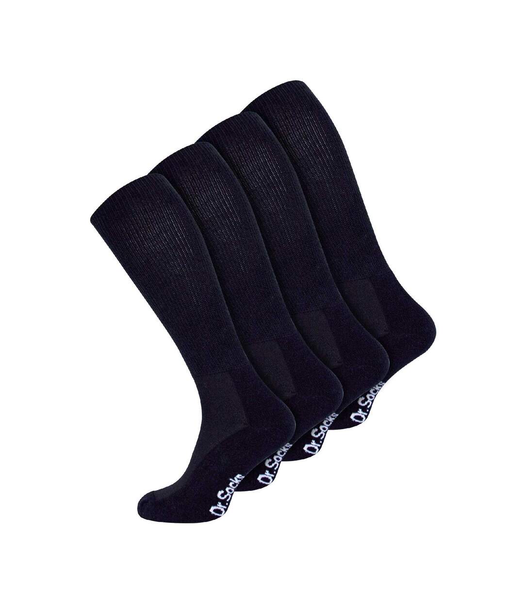 4 Pack Extra Wide Knee High Bamboo Diabetic Socks-1
