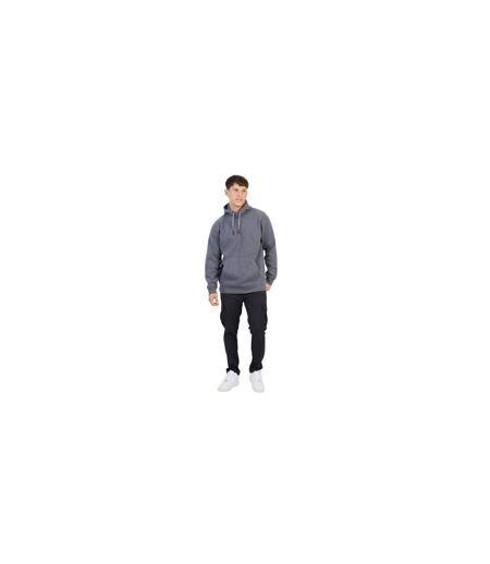 Mens Pullover Hoodie Charcoal Marl Brave Soul