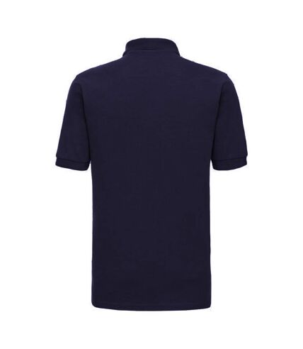 Russell Mens Ripple Collar & Cuff Short Sleeve Polo Shirt (French Navy)