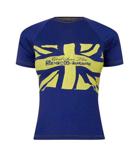 T-shirt Motif/style Union Jack Femme Bleu Marine Sinead Gorey