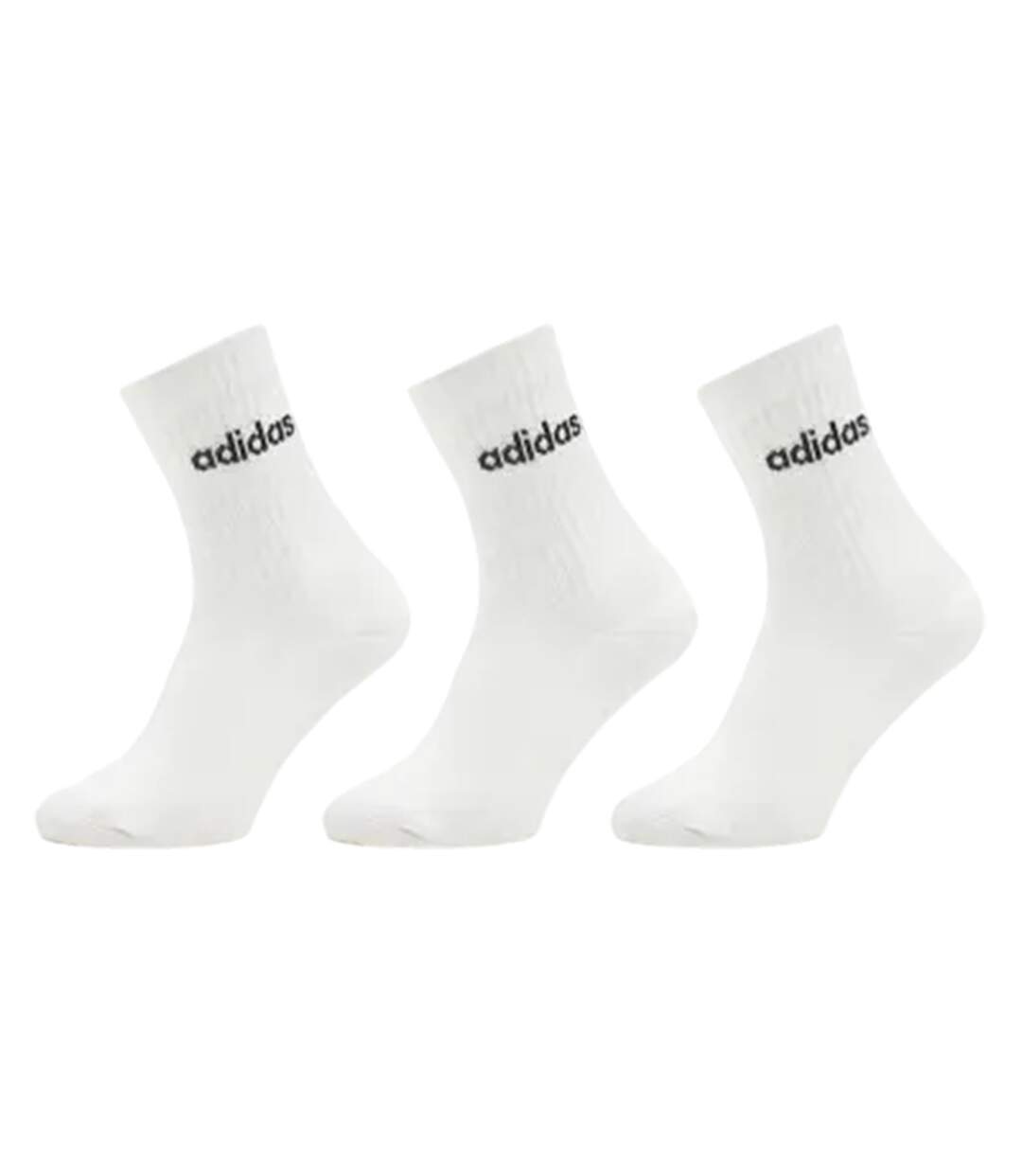Lot De 3  Chaussettes Linear Adulte Blanc Adidas-2