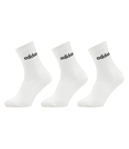 Lot De 3  Chaussettes Linear Adulte Blanc Adidas