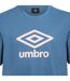 Tee shirt homme col rond en coton 160GSM et logo imprimé 729280 Umbro-2