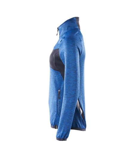 Unisex Adult Accelerate Half Zip Jumper Azure Blue Dark Navy Mascot