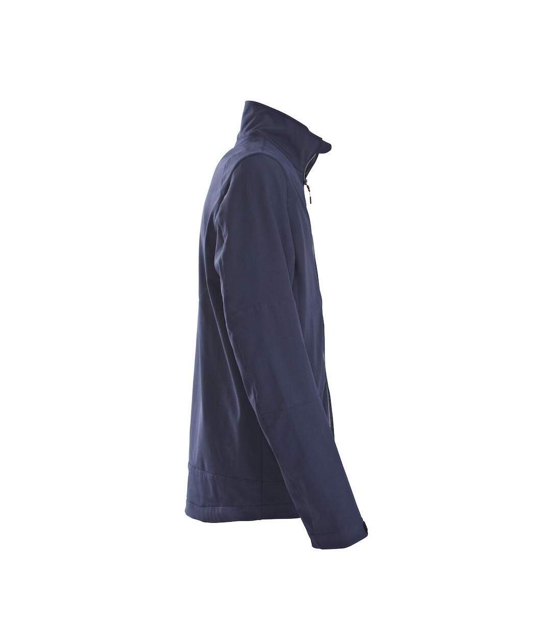 Mens Trial Soft Shell Jacket Navy Printer-4