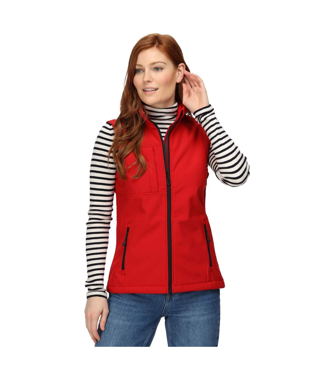 Regatta Womens/Ladies Octagon II 3 Layer Printable Softshell Bodywarmer (Classic Red) - UTRG3566-3