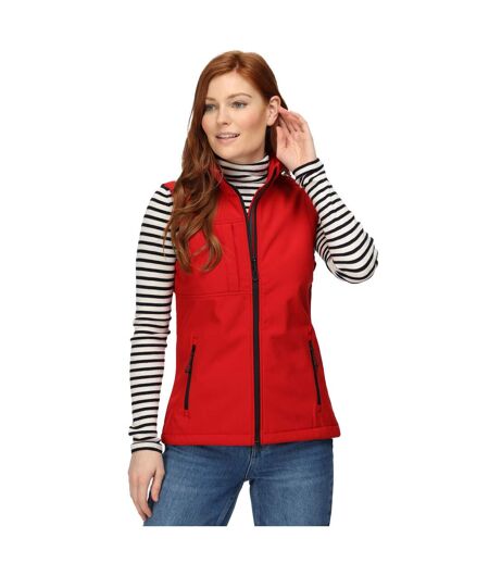 Regatta Womens/Ladies Octagon II 3 Layer Printable Softshell Bodywarmer (Classic Red) - UTRG3566