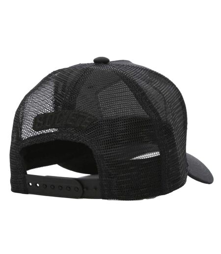 Casquette Trucker Sport Motif/style Logo Plate Noir Gris Societe Noir