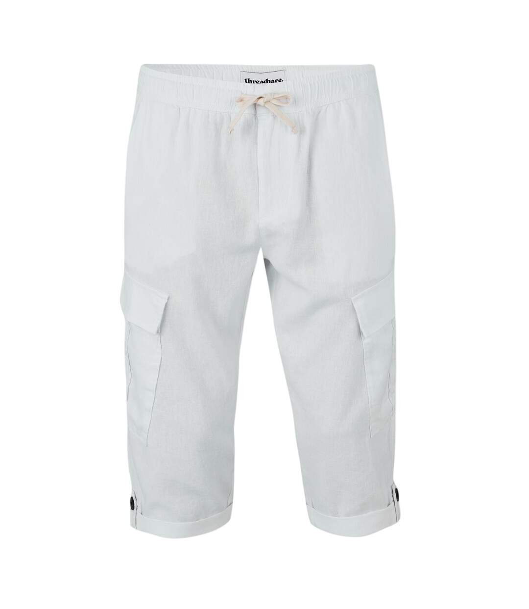 Short À Poches Memphis Homme Blanc Threadbare-1
