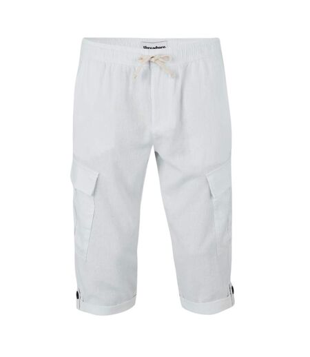 Short À Poches Memphis Homme Blanc Threadbare
