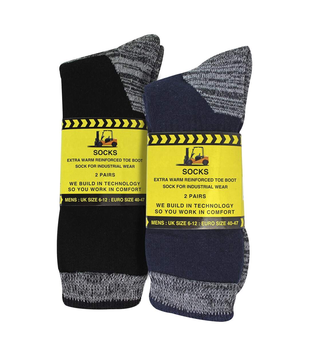 4 Pr Chaussettes de Travail Homme Coton pour Été-2