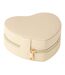 Boîte à Bijoux Cœur Ericka 16cm Beige-1