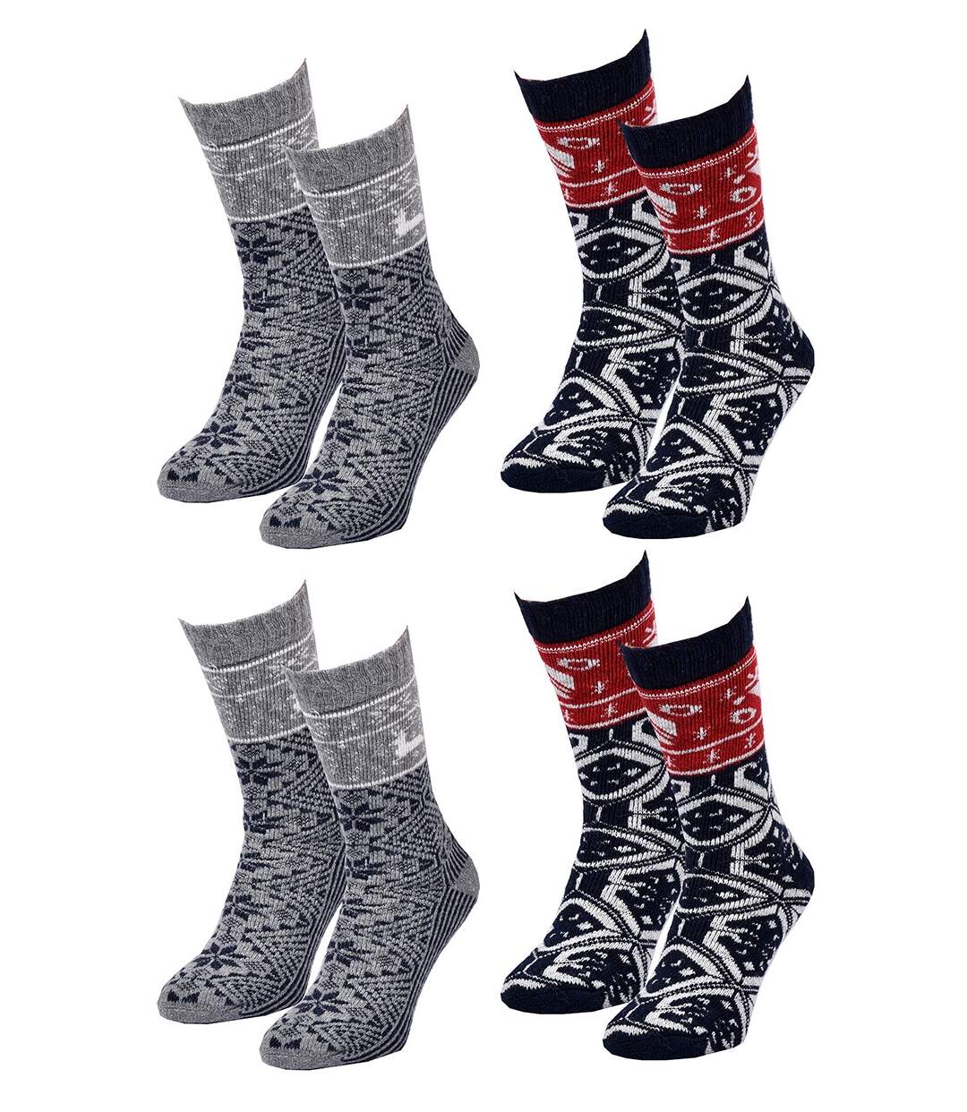 Chaussettes Homme WINTER SOCKS Pack de 4 Paires 0632 LAINE MAJORITAIRE