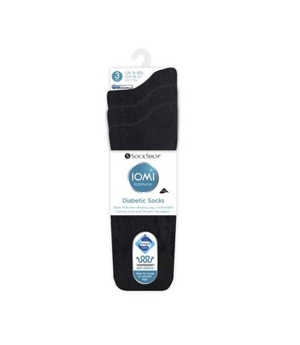 IOMI 3 Pk Diabetic Socks for Swollen Legs