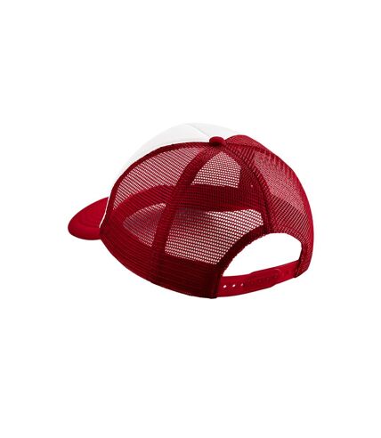 Casquette trucker rouge classique / blanc Beechfield