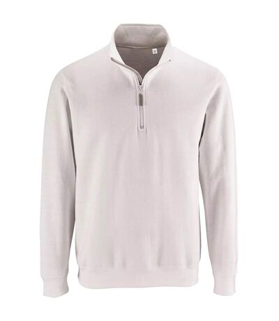 SOLS Mens Stan Contrast Zip Neck Sweatshirt (White) - UTPC3172