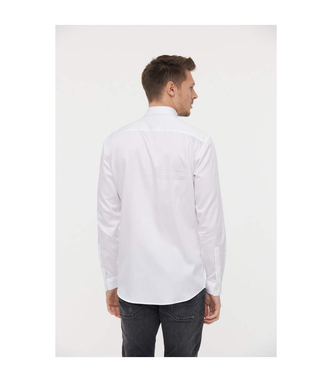 Chemise manches longues coton slim DETO