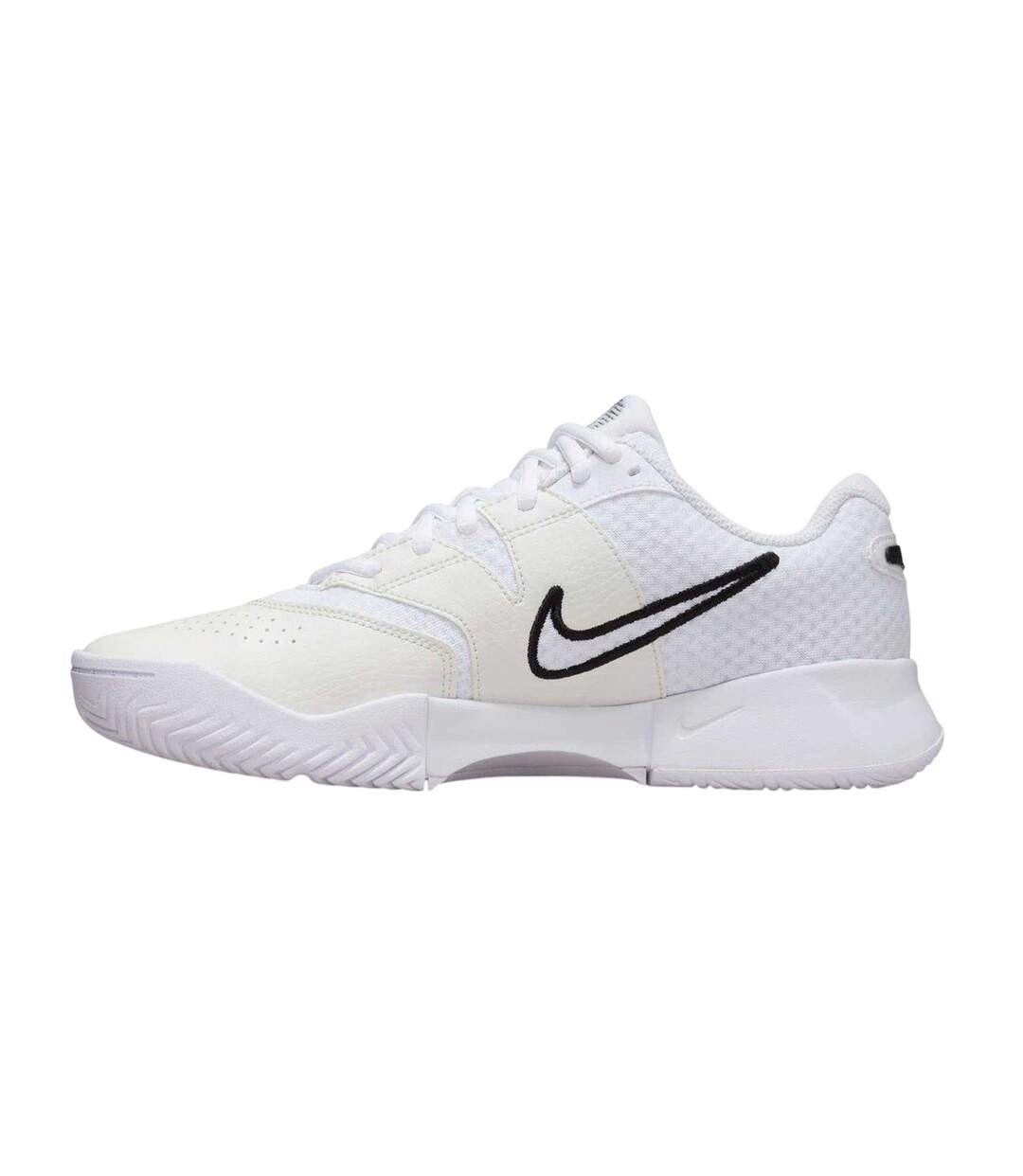 Womens/ladies Court Lite 4 Tennis Shoes White Black Nike-3