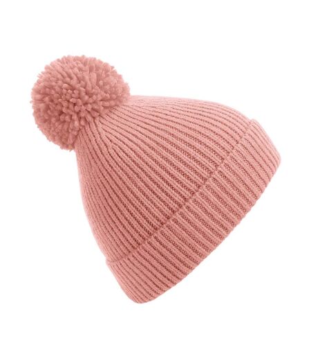 Bonnet À Pompon Unisexe Rose Beechfield