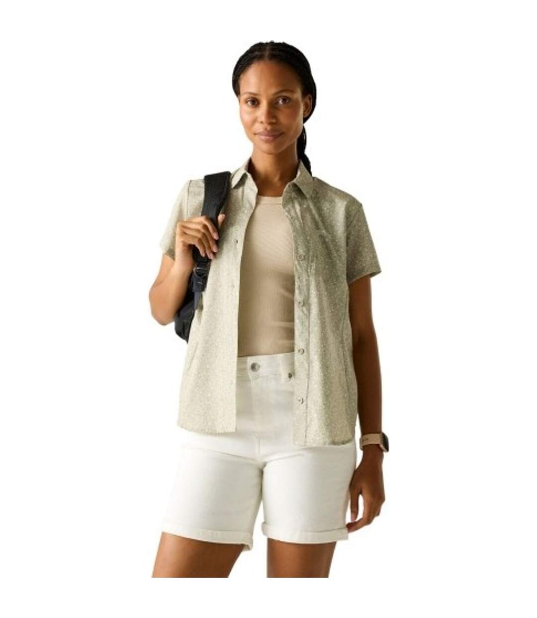 Chemisier Motif/style Pétale Femme Blanc Cassé Regatta-1