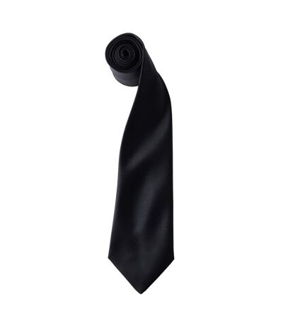 Premier - Cravate unie - Homme (Noir) (Taille unique) - UTRW1152