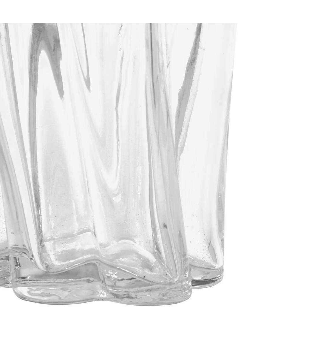 Vase Design en Verre Noeli 25cm Transparent-3