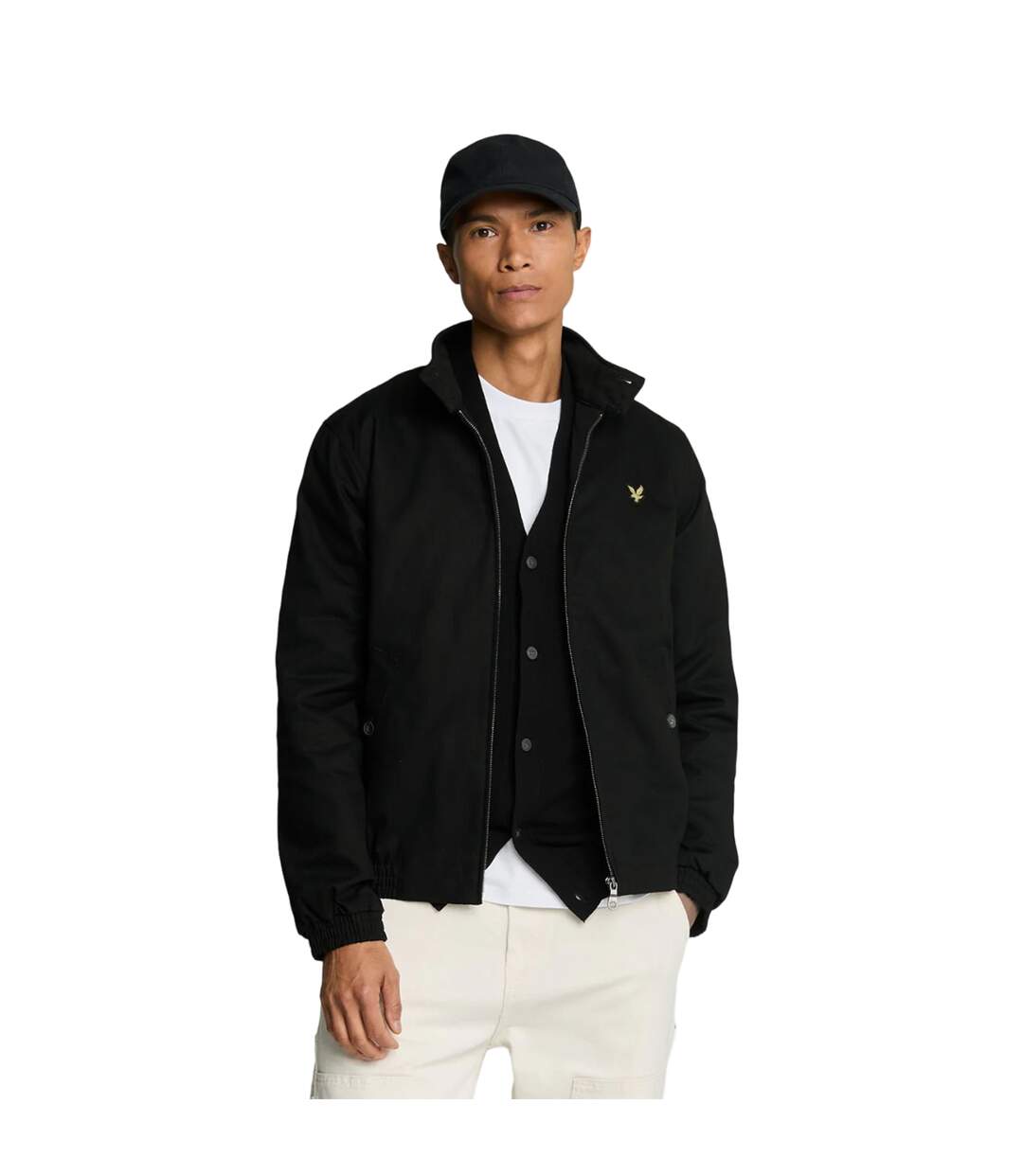 Veste harrington pour hommes noir de jais Lyle & Scott-3