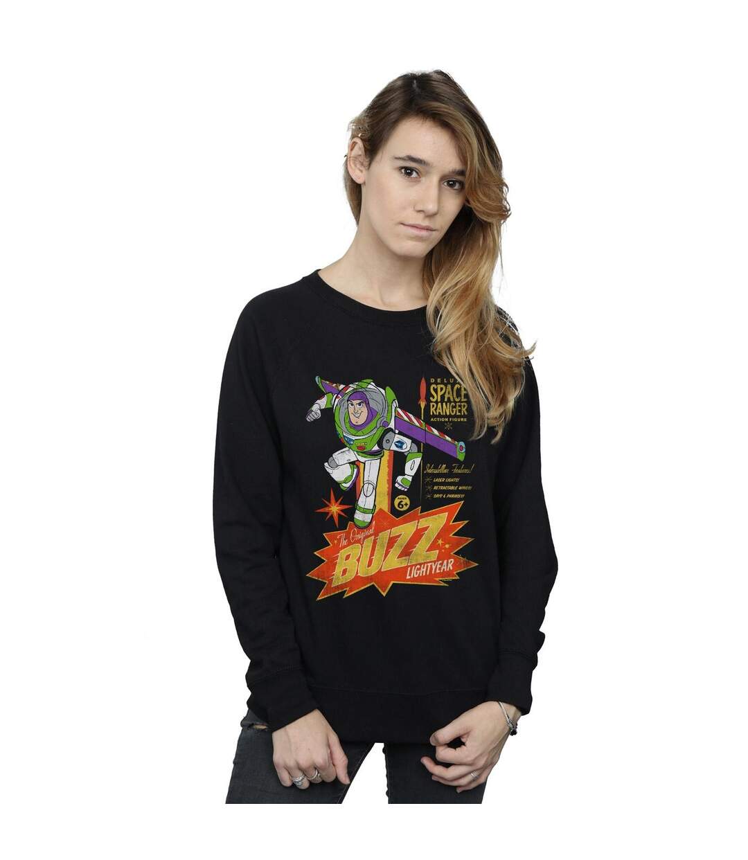 Disney Sweatshirt Womens/Ladies Toy Story 4 The Original Buzz Lightyear (Noir) - UTBI42071-2