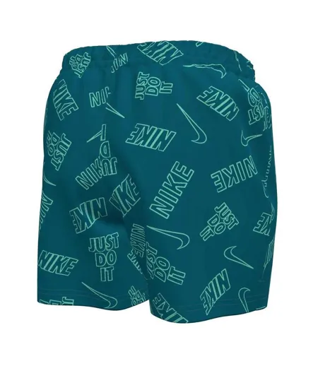 Mens Just Do It All-over Print Swim Shorts Abyss Blue Nike