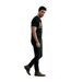 T-shirt Motif/style Angleterre World Cup Homme Noir Jaune AWD-3