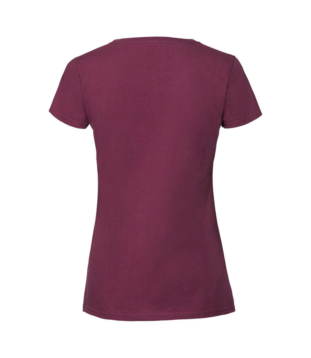 T-shirt femmes rouge foncé Fruit of the Loom