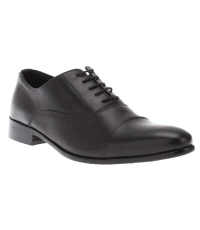 Mens stormy leather derby shoes black Dune London