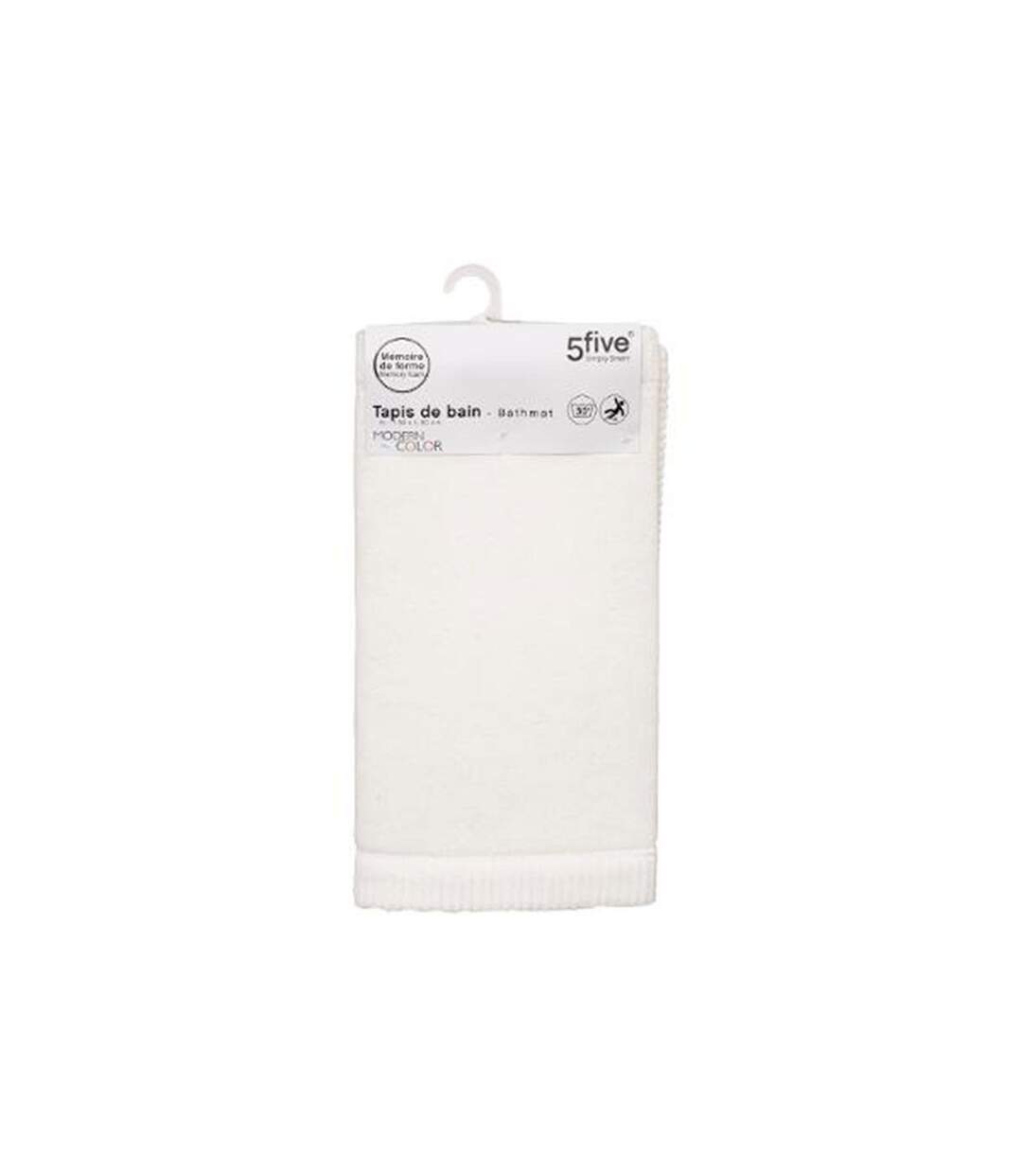 Tapis de Salle de Bain Modern 50x80cm Blanc-3