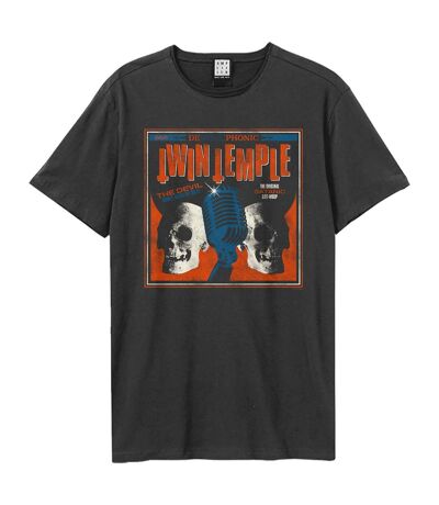 T-shirt Twin Temple Demonophonic Adulte Charbon Amplified