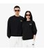Unisex Adult Accent Badge Fleece Loose Fit Sweatshirt Black Lacoste-2