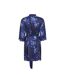 Womens/ladies Taylor Silk Dressing Gown Dark Blue Ted Baker-3