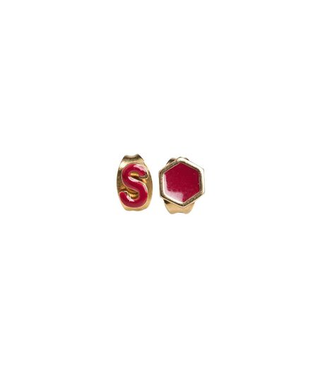 Boucles d'oreilles dorées S Grenat SUPERBE femme