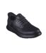 Mens Garza Gervin Leather Oxford Shoes Black Skechers-1