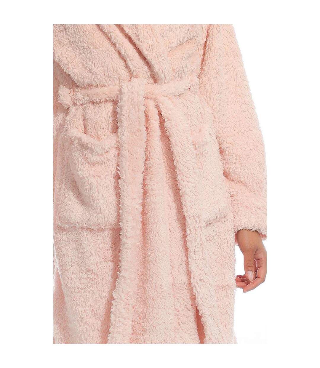 Womens/ladies lambi dressing gown pink Pretty Woman