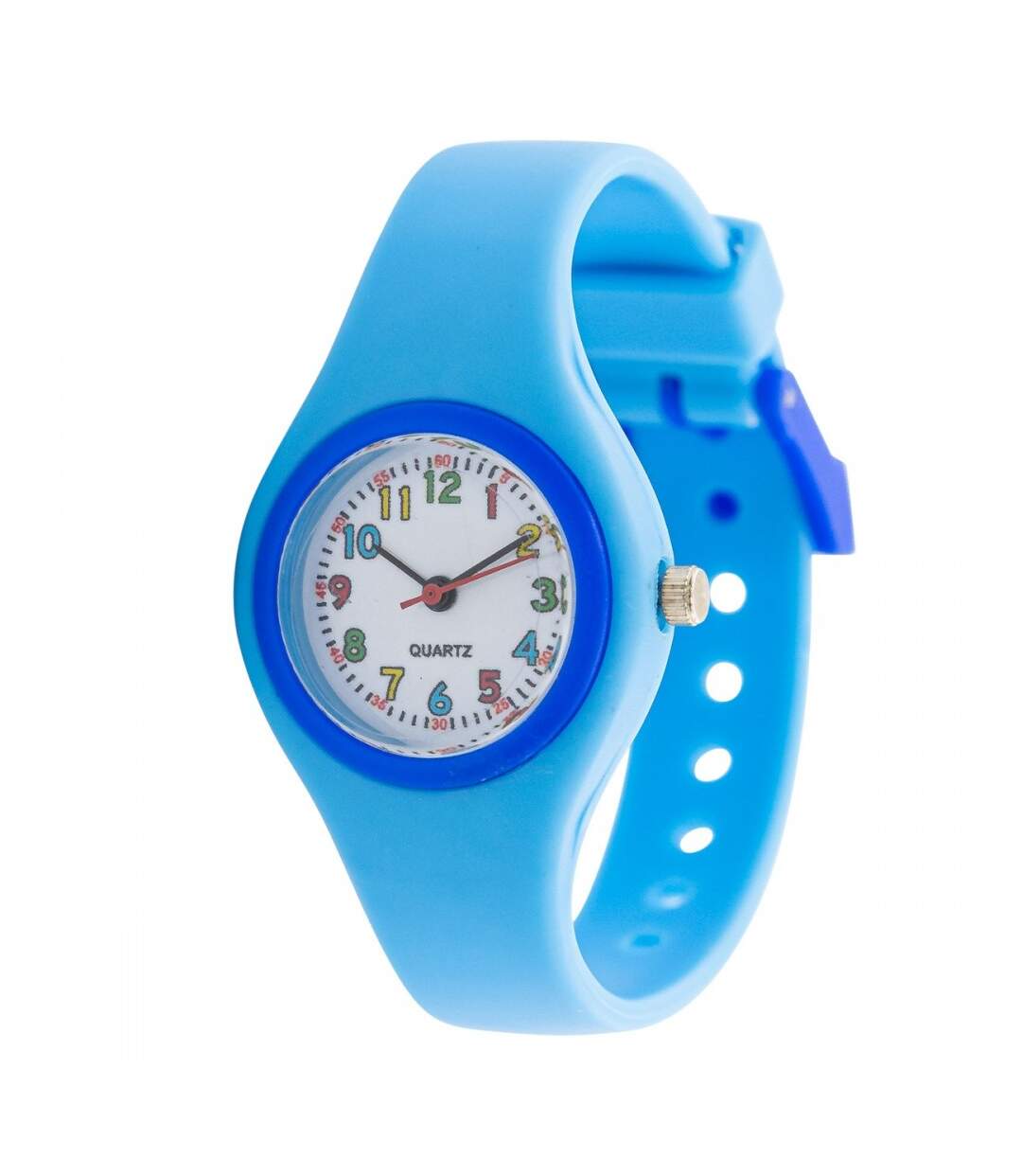 Jolie Montre Enfant Silicone Bleu CHTIME