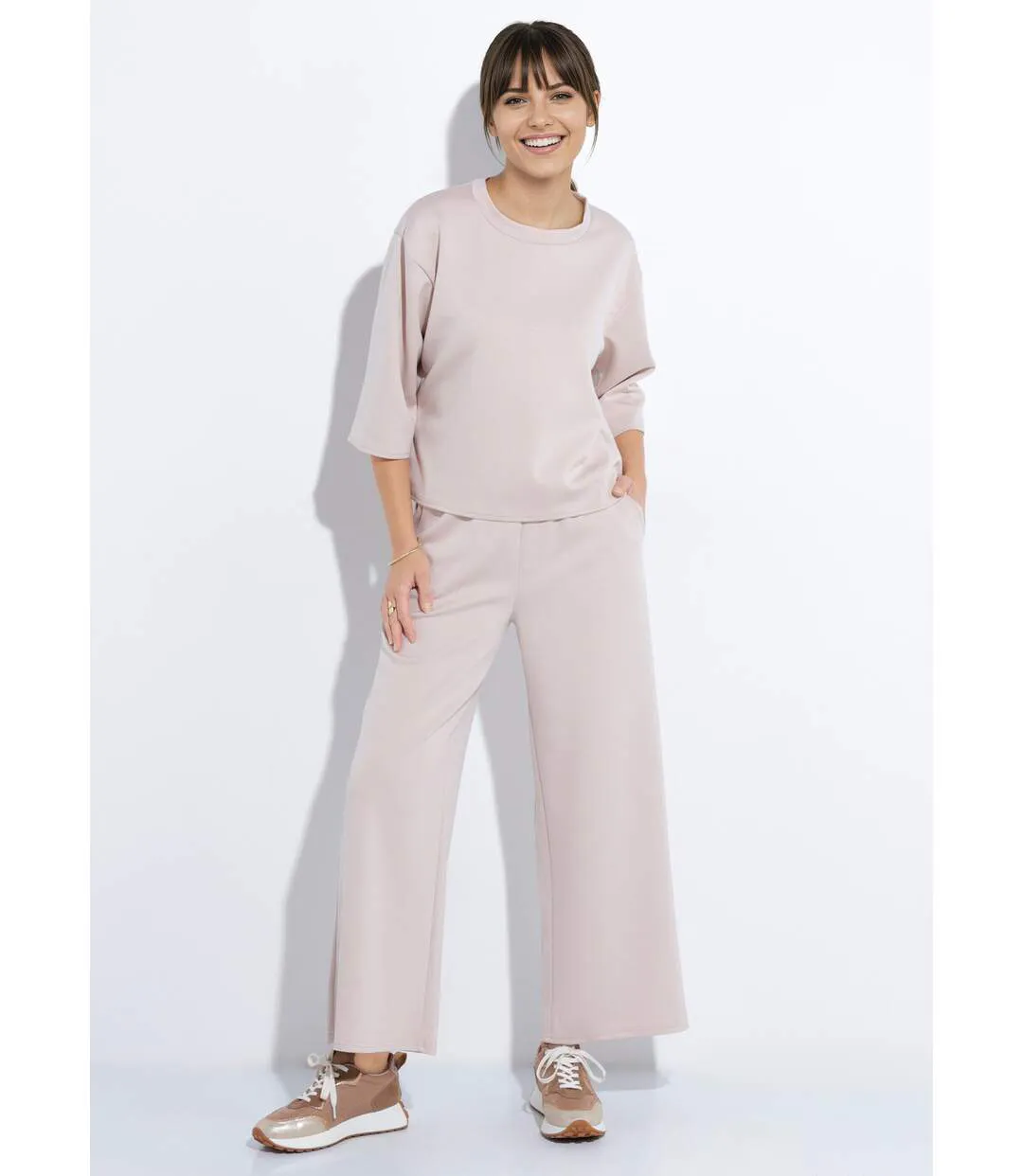 Sweat coupe confort avec manches 3/4-3