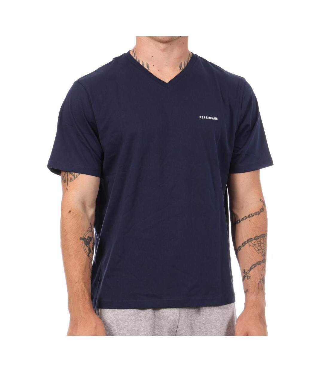 T-Shirt marine homme pepe jeans pm5010150-1