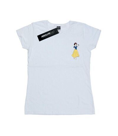 Disney Princess Womens/Ladies Snow White Chest Cotton T-Shirt (White)