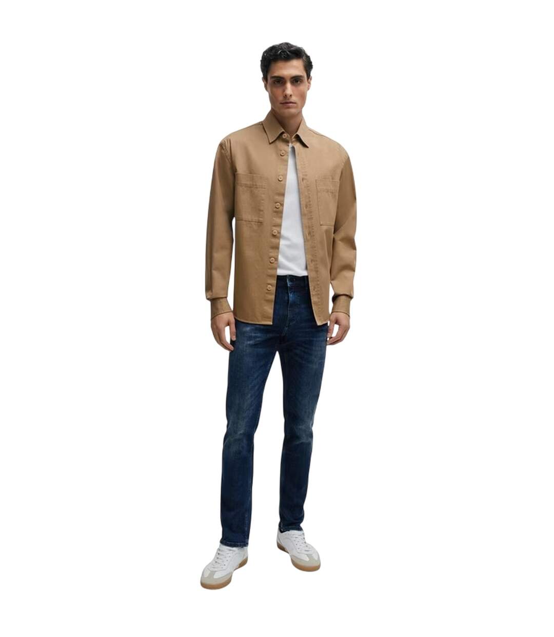 Mens Charleston Denim 5 Pockets Slim Jeans Navy Boss-1
