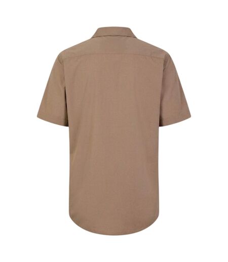 Chemise De Bowling Manches Courtes Motif/style 3d Ellino Homme Marron Hugo